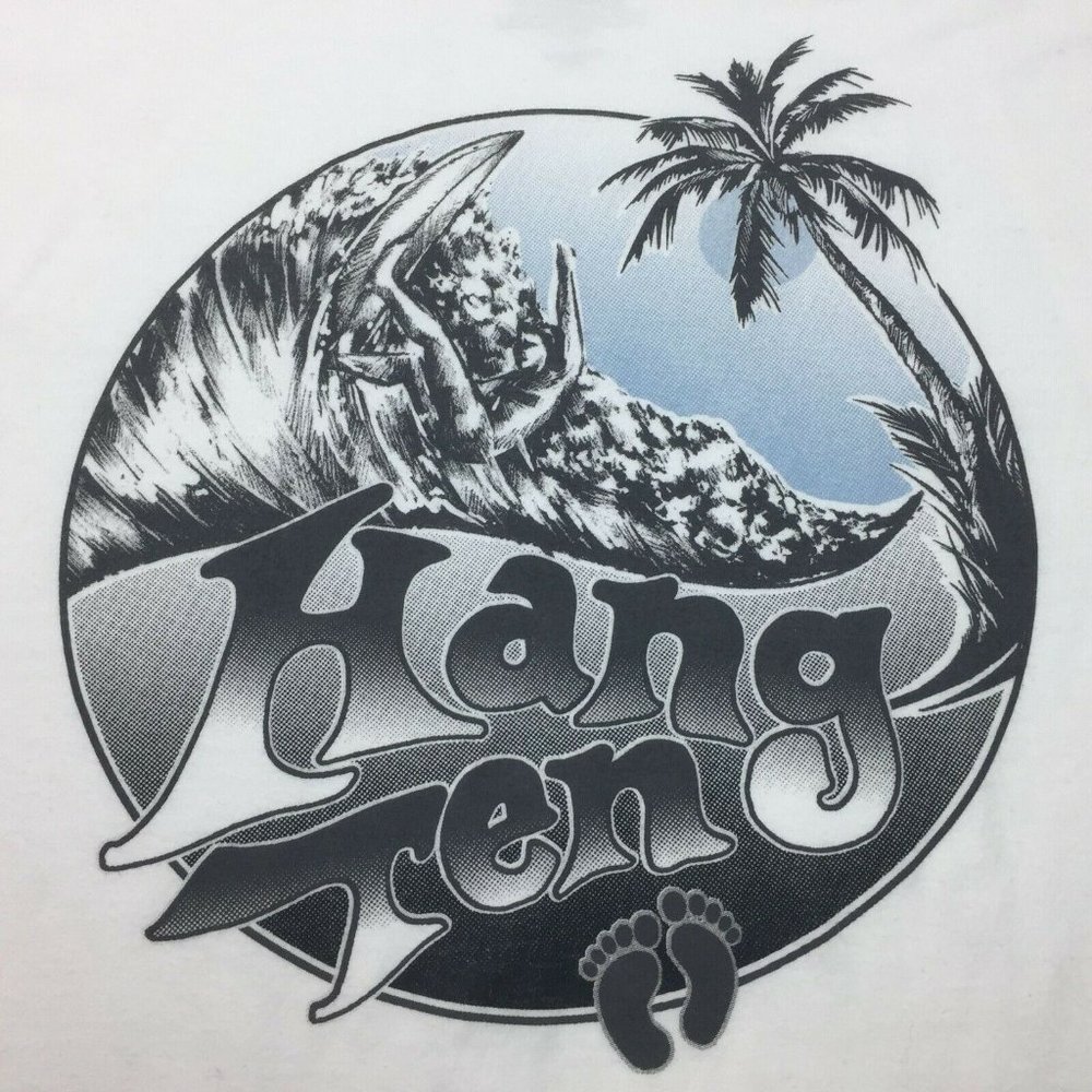 Hang Ten Men's Surf Longer Surfer Graphic T-Shirt Size Medium